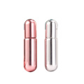 Stock rosa transparente UV -Abdeckung 5 ml runde Probe Roll auf Kugel Frosted Clear Glass Roller Flasche für ätherisches Öl